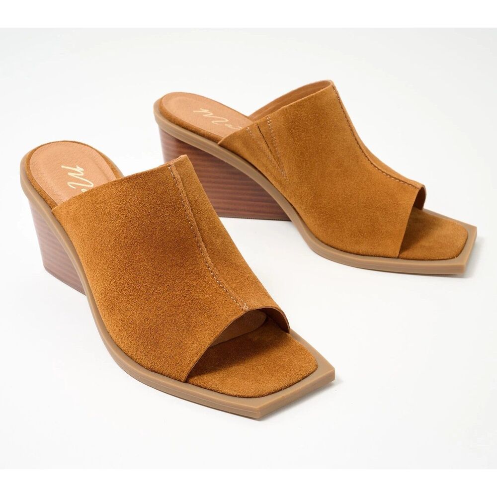 Matisse Lillie Wedge Brown Suede Heeled Sandals, New! Size 11